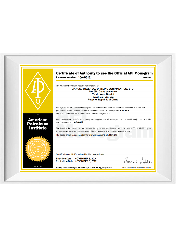 API Certificate